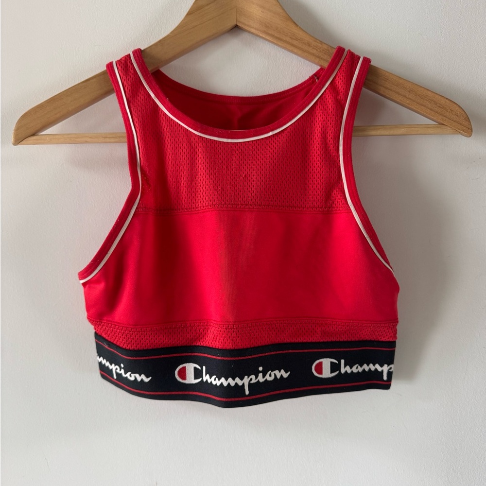 Champion cherry red sports bra, size XS/S
